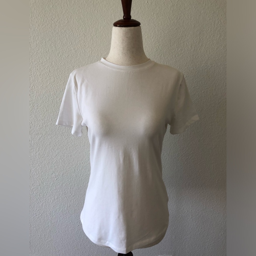 A NEW DAY - NWOT SHORT SLEEVE T-SHIRT + WHITE/WOMENS SIZE XS
